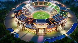Stadium Build Battle: Natural Jungle vs Modern Architecture | Minecraft#minecraft #timelapse
