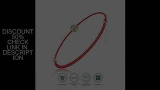 JIUZUAN D Color VVS1 Moissanite Bracelet, GRA Certified, 0.3Ct Lab Diamond, Adjustable Cord in 6 Col