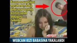 Webcamde Soyunan Kız Babasına Yakalanıyor