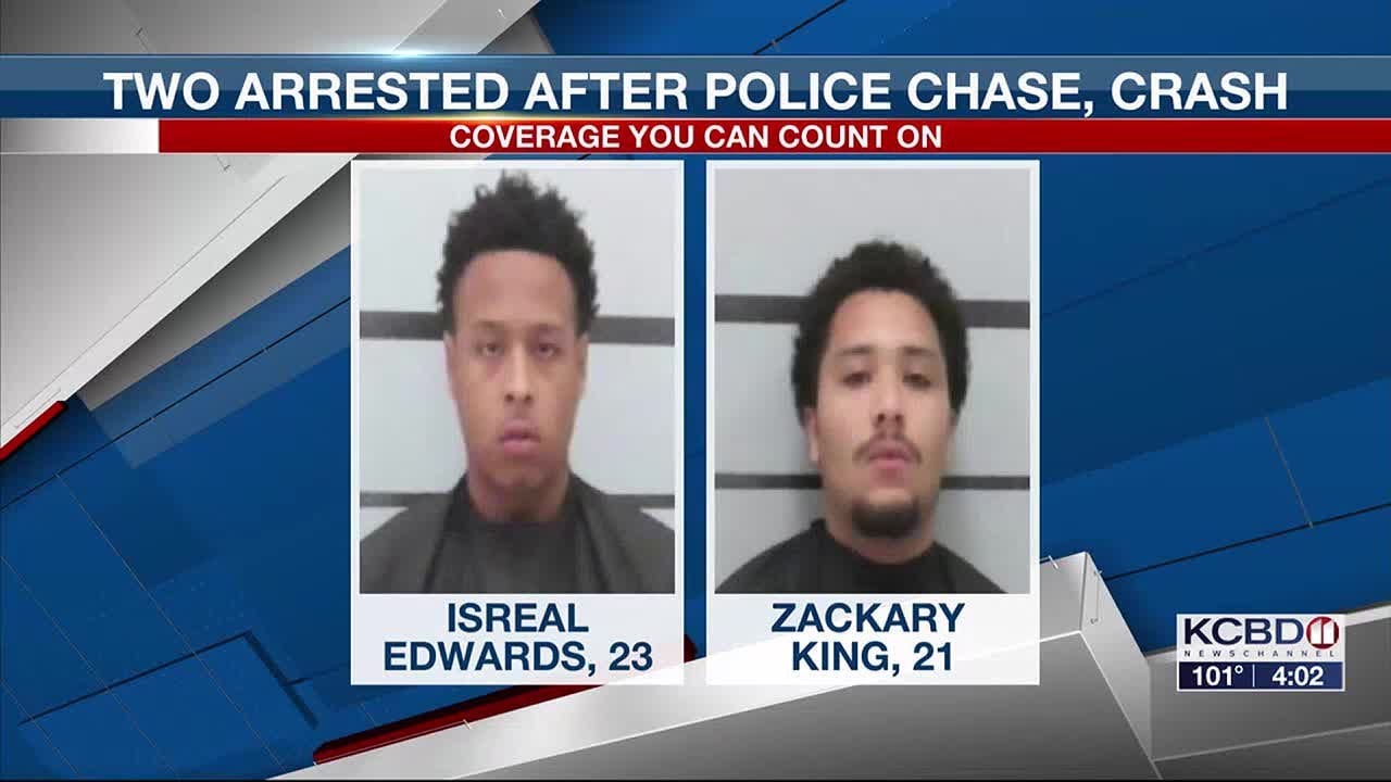 2 arrested after police chase ends in crash in west Lubbock - YouTube
