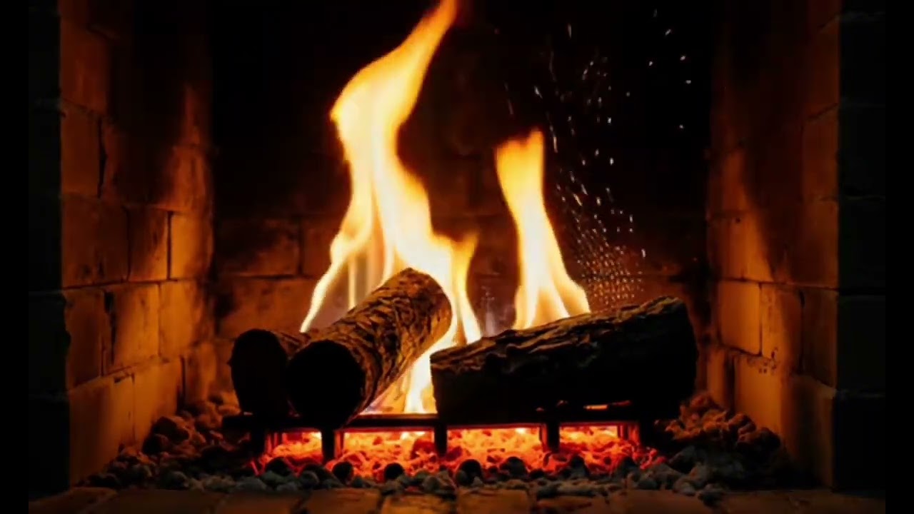 Cozy Fireplace 🔥 Silent Fireplace Video for Relaxation & Cozy Atmosphere- 10 hours