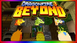 Minecraft : Lets Play  DRAGONFIRE 3: BEYOND  Ep1  " 1st Dragon  "