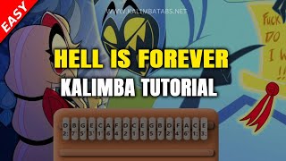 Hell is Forever - Hazbin Hotel Kalimba Tutorial [EASY] #hazbinhotel #kalimba