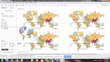 tableau tutorial  Create dashboard