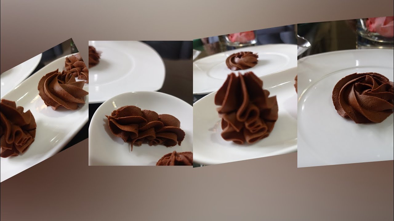 بدون جيلاتين وبجوج مكونات حضري كناش شوكولا احترافي وناجح  ganache chocolat noir montée