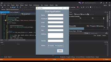 C# Insert Using Windows Forms Application with SQL Server Part 1