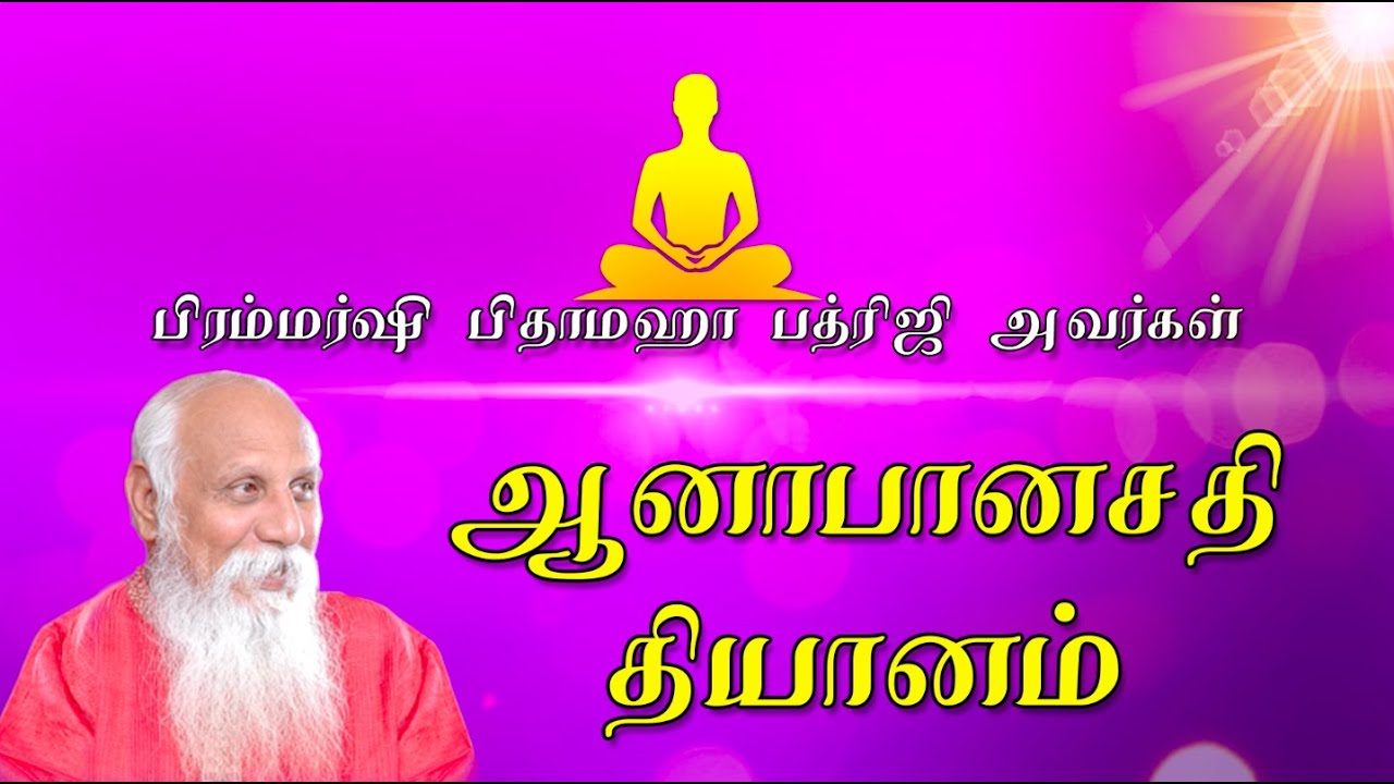ஆனாபானசதி தியானம் | Patriji on Aanapanasati Dhyanam | Theory of Meditation | Science of Meditation