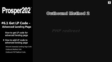 How to add advanced landing page code to Prosper202 - P202 Campaign Setup Step #06.2