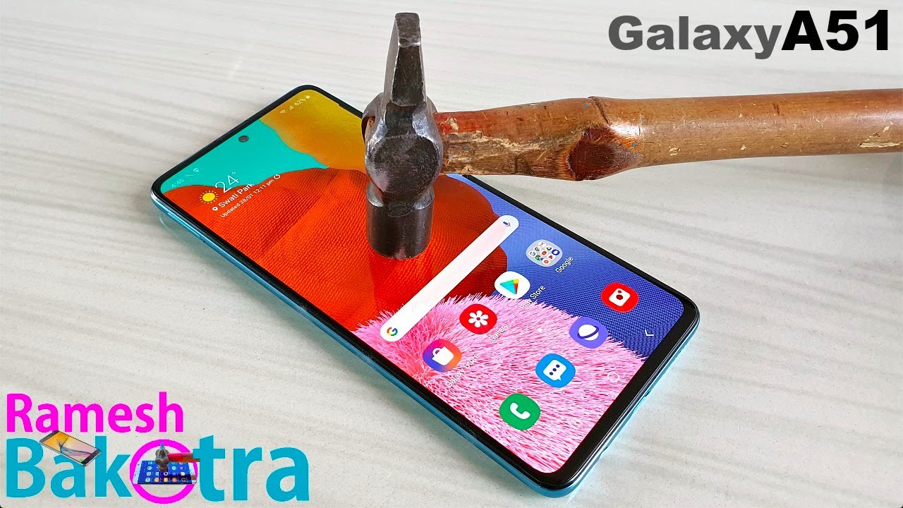 Samsung Galaxy A51 Screen Scratch Test