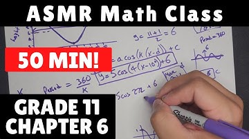 52 MIN OF RELAXING ASMR MATH CLASS - MALE WHISPERS - SHARPIE & PAPER SOUNDS - GRADE 11 - CHAPTER 6
