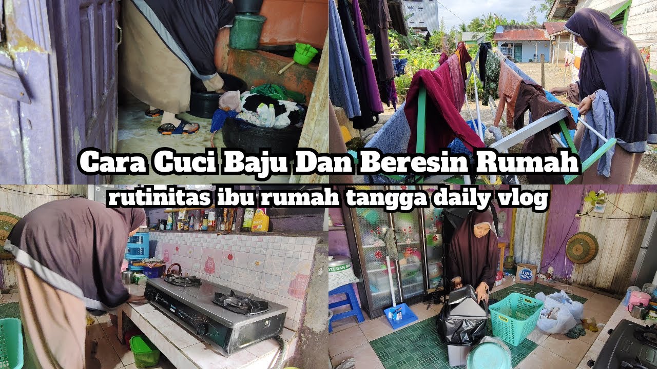 RUTINITAS IBU RUMAH TANGGA DAILY VLOG | CARA CUCI BAJU DAN BERESIN RUMAH #beresinrumah #dailyvlog