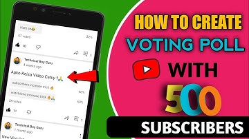 How To Create Poll On YouTube With 500 Subscribers 2022 | Hindi