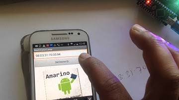 Amarino Nano- RGB multicolor lamp - all the steps- process