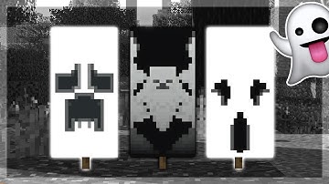 How To Make A Ghost Banner in Minecraft! (1.16+) (LOOM CRAFTING)