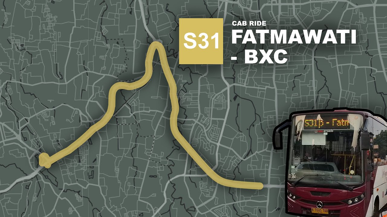 S31 Cab Ride from Fatmawati to Bintaro Xchange