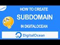 How to Create Subdomain in Digitalocean With Free SSL Certificate | Step By Step Process in Hindi