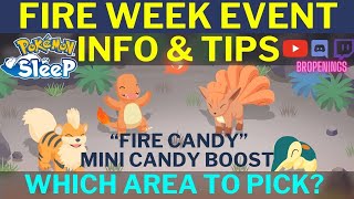 Fire Week Event Info - New Sleep Styles Added! Fire Candy \& Mini Candy Boost Explained #pokemonsleep