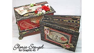 Graphic 45 Love Notes Altered Box and Mini Album Tutorial