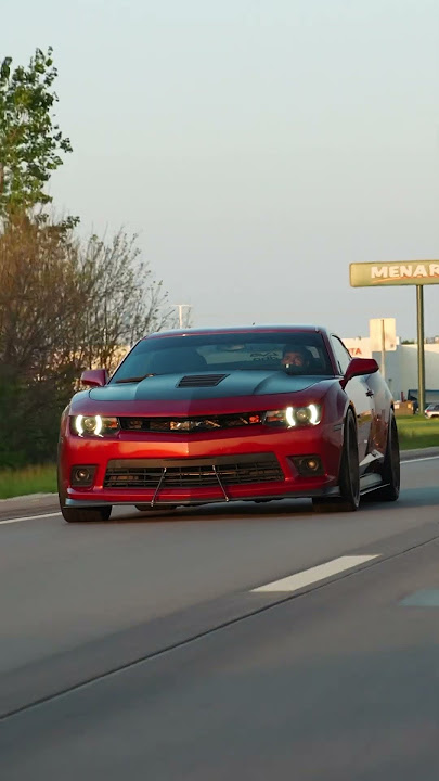 Elijah’s Red Rock Metallic #1LE hits different with full LVA aero! 🔥 #camaro #chevy