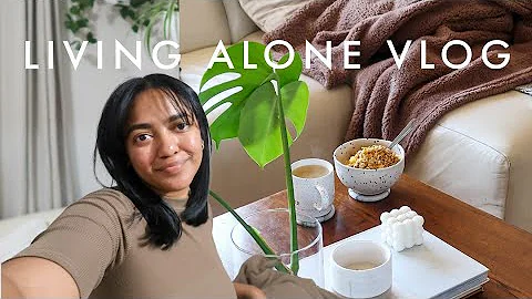 Living Alone Vlog | Slow morning routine + dog sho...