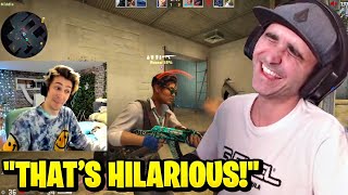 Summit1g Can't Stop LAUGHING at xQc CSGO Fail \& Reacts to Steel \& m0E show!