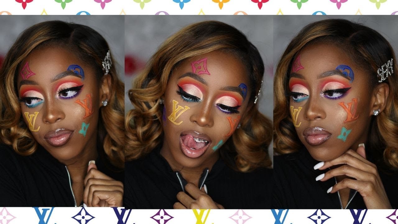 Colorful Louis Vuitton Face Filter Makeup| Unique The Iconic - YouTube