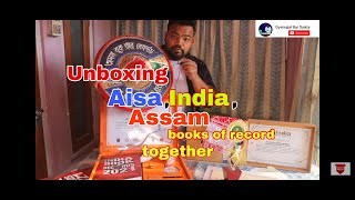 Unboxing india book of record| asia book of record|| assam book of record all in one || review