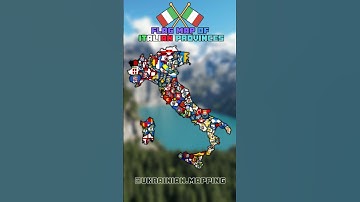 Flag map of Italian provinces