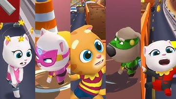 Best Funny Fails Talking Tom Hero Dash vs Talking Tom Gold Run #173