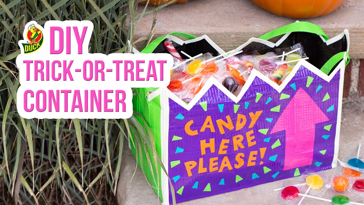 How to Craft a Duck Tape® Trick-or-Treat Container