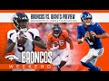 Broncos vs. Giants preview: Bridgewater and Jones battle in Week 1 | Broncos Weekend