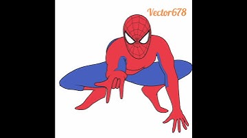 vector art illustrator Spiderman #shorts