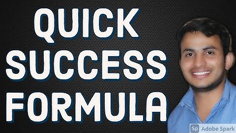 Quick Success Formula.