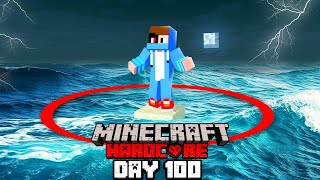 100 Days But YOU CAN'T LEAVE THIS CIRCLE In Hardcore Minecraft