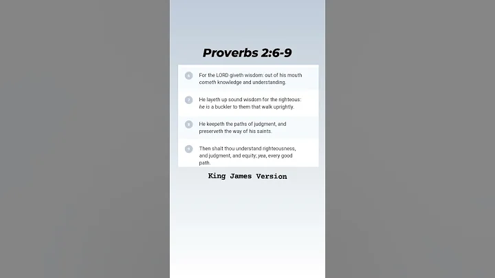 Proverbs 2:6-9 📖💡