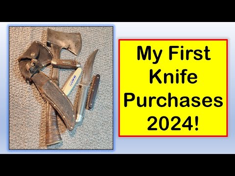 First Knife Buys of 2024:  Antique Store Finds!