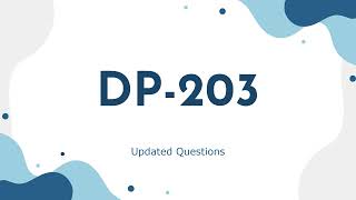 DP-203 Data Engineering on Microsoft Azure Updated Questions