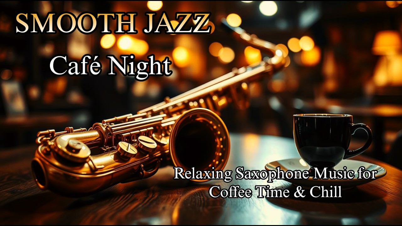 Smooth Jazz Café Night 🎷 Relaxing Saxophone Music for Coffee Time ...