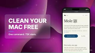 Mole: 72,000 Stars for a Free CleanMyMac Replacement
