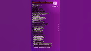 20 wh questions and answers in English #real conversation #