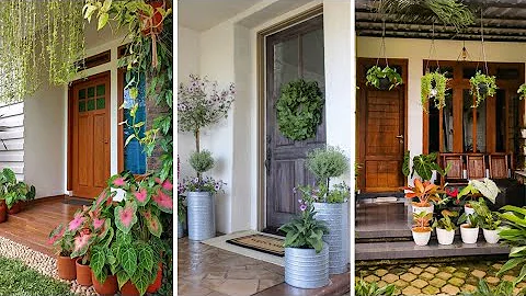 Como decorar entrada da porta?