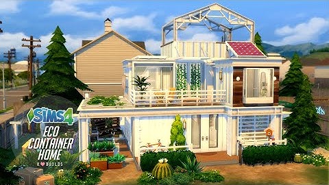 SIMS 4: Eco Container Home | House Tour | No CC | Gallery Download Available
