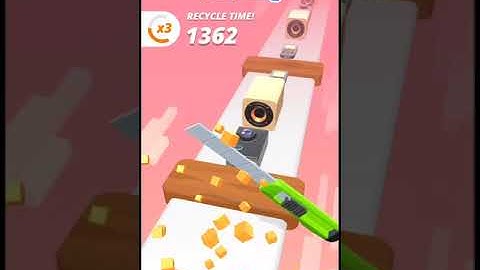 Perfect Slices game || Cutting game || Relaxing and Satisfying ASMR video _ #shorts