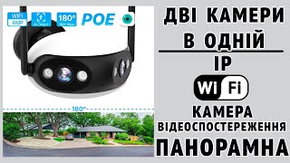 Панорамна Wi Fi IP камера відеоспостереження для додатку ICSEE працює по ONVIF