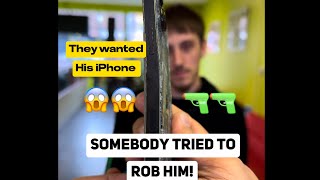 Somebody Tried to ROB His iPhone 😱😱 Watch till the end ‼️