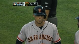 SF@LAD: Pence drives in seven in win vs. Dodgers