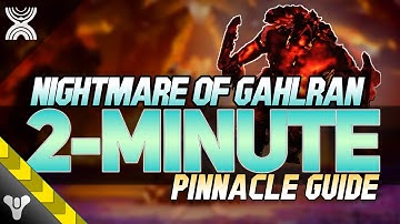 NIGHTMARE of GAHLRAN GUIDE // 2-Minute Pinnacle Dungeon Lair #walkthrough #destiny2 #portal