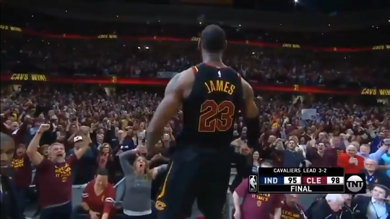 Lebron James Amazing Buzzer Beater - Cavs vs Pacers Game 5 - YouTube