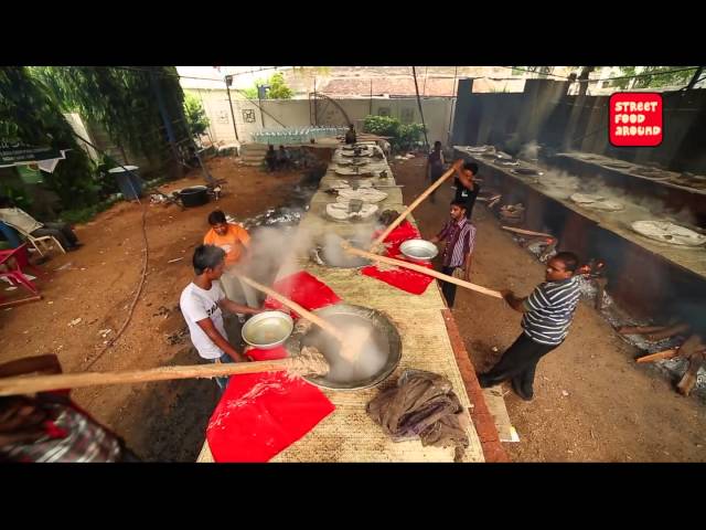 pista house haleem making exclusive - street food around hyderabad | Street Food Around