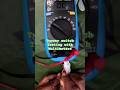 Twoway switches continuity test with multimetere# #video shorts#viral#trending#santoshnagekar
